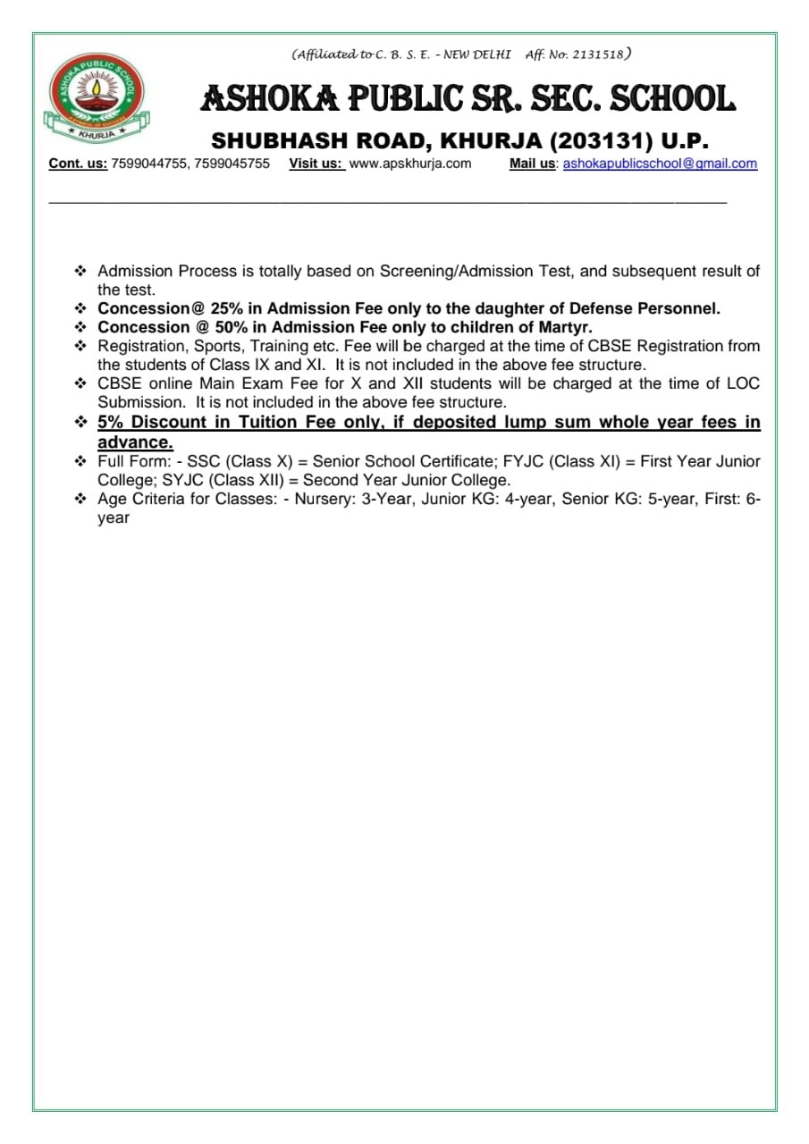 Fee Structure 2